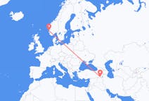 Flights from Hakkâri, Turkey to Stord, Norway