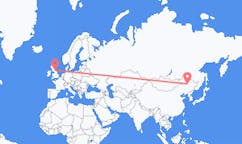 Flights from Daqing, China to Durham, England, the United Kingdom