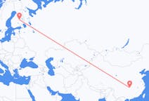 Flyrejser fra Zhangjiajie, Kina til Kuopio, Finland