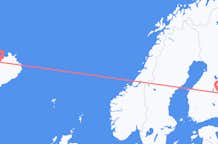 เที่ยวบิน จาก โกเปียว, ฟินแลนด์ ไปยัง อคูเรย์รี่, ไอซ์แลนด์