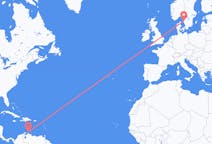 Flyreiser fra Aruba, Aruba til Göteborg, Sverige