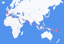 Flights from Luganville, Vanuatu to Madrid, Spain