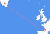 出发地 法国波城目的地 格陵兰纳萨尔苏克的航班