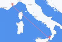 Flyrejser fra Reggio di Calabria til Nice