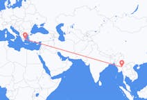 Flyg från Loikaw (regionhuvudort i Burma), Myanmar (Burma) till Aten, Grekland