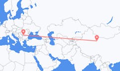 Flyg från Dunhuang, Kina till Craiova, Rumänien