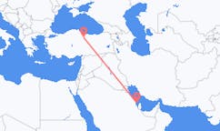 Vluchten van Bahrain Island, Bahrein naar Tokat, Turkije