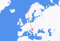 Vluchten van Sarajevo naar Ørland