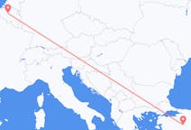 出发地 土耳其从屈塔希亚目的地 比利时布鲁塞尔的航班
