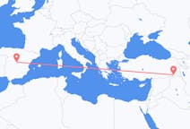 出发地 土耳其出发地 舍爾納克目的地 西班牙马德里的航班