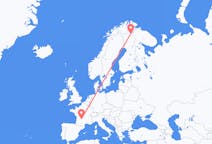 Flyreiser fra Brive-la-gaillarde, Frankrike til Ivalo, Finland