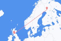 出发地 芬兰出发地 罗瓦涅米前往苏格兰的格拉斯哥的航班