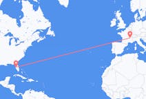 Flyreiser fra Tampa, USA til Lyon, Frankrike