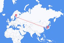 Flyreiser fra Kobe, Japan til Tammerfors, Finland