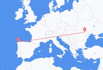 Flights from La Coruña to Iași