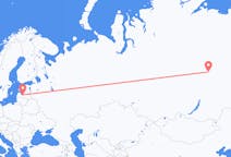 Fly fra Mirny til Riga