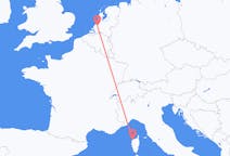 Flyrejser fra Rotterdam, Holland til Calvi, Frankrig