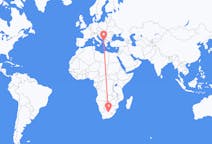 Flyg från Kimberley, Northern Cape, Sydafrika till Tirana, Albanien