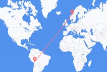 Flights from La Paz, Bolivia to Trondheim, Norway