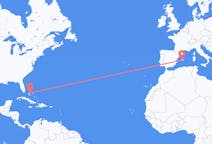 Flights from Nassau, the Bahamas to Palma de Mallorca, Spain