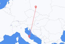 Flights from Pescara, Italy to Wrocław, Poland