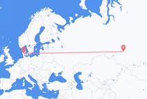 Flights from Tomsk, Russia to Billund, Denmark