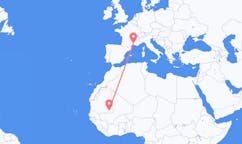 Flyreiser fra Nema, Mauritania til Nîmes, Frankrike