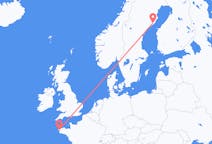 Flights from Brest, France to Umeå, Sweden
