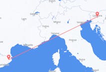 Flights from Ljubljana to Girona