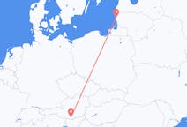 Flyg från Palanga, Litauen till Klagenfurt, Österrike