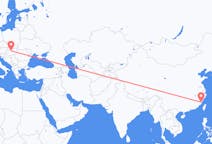 Vols de Fuzhou, Chine à Budapest, Hongrie