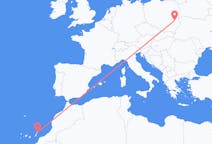 Flyg från Lanzarote, Spanien till Lublin, Polen