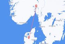 Fly fra Karup til Oslo