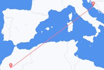 Flights from from Ouarzazate to Zadar