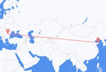 Flyg från Yantai, Kina till Bukarest, Rumänien