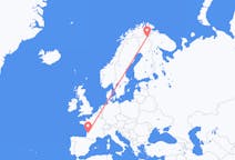Flights from Ivalo, Finland to Bordeaux, France