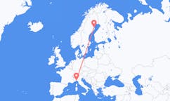 Flights from Genoa, Italy to Skellefteå, Sweden