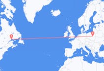Flyreiser fra Sept-Îles, Canada, til Warszawa, Canada