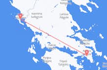 Flyreiser fra Corfu, Hellas til Athen, Hellas