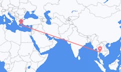 Flyg från Pattaya, Thailand till Santorini, Grekland
