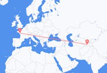 Flyrejser fra Dusjanbe, Tadsjikistan til Nantes, Frankrig