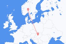 Vluchten van Boedapest, Hongarije naar Oslo, Noorwegen