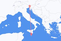 Flug frá Valletta til Trieste