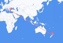 Flyg från Palmerston North, Nya Zeeland till Izmir, Turkiet