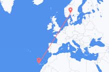 Flyrejser fra La Palma, Spanien til Oslo, Norge