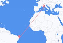 Flights from Recife, Brazil to Ajaccio, France