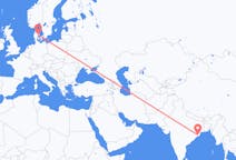 Flights from Bhubaneswar, India to Aarhus, Denmark