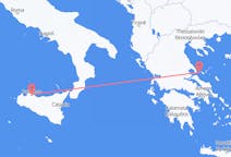 Flyreiser fra Skiathos, Hellas til Palermo, Italia