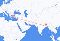 Flyg från Calcutta, Indien till Dalaman, Turkiet