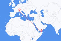 Flyg från Bosaso, Somalia till Genua, Italien